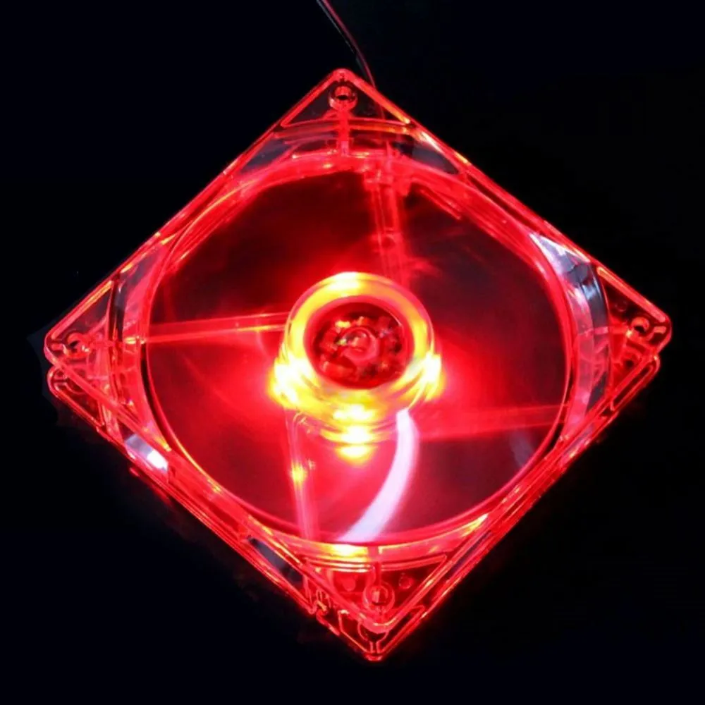 120mm blue LED PC cooling fan with 4-pin connector and 30cm cable