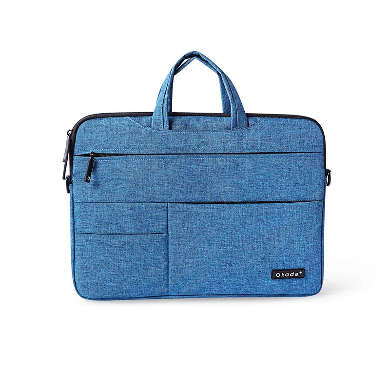 Okade super thin waterproof shockproof burlap laptop shoulder bag for 13 inch MacBook Pro in gray