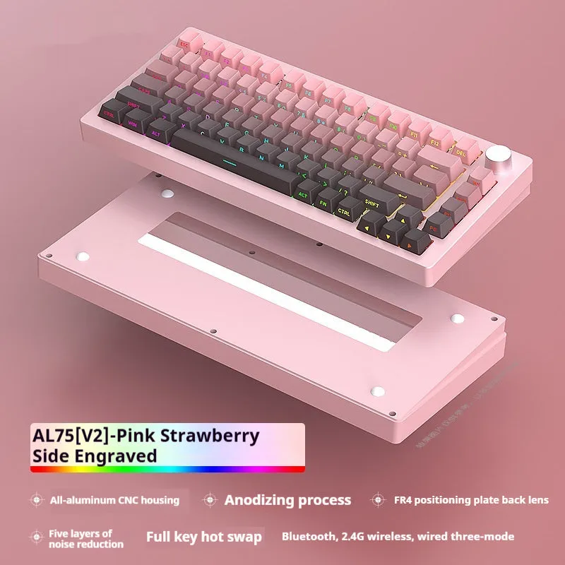Heiji Snake aluminium mechanical keyboard kit with multiple colour options and assembly tools