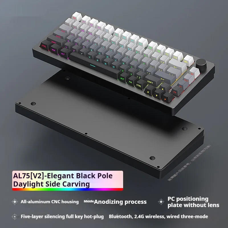 Heiji Snake aluminium mechanical keyboard kit with multiple colour options and assembly tools