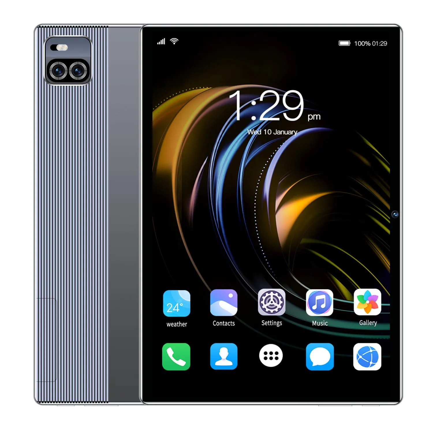 10.1 inch voice call HD smart game tablet in gold, blue, and gray colour options