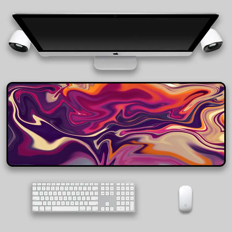 Custom non-slip mouse pad with rubber base and cloth surface in multiple sizes, thermal transfer printed pattern
