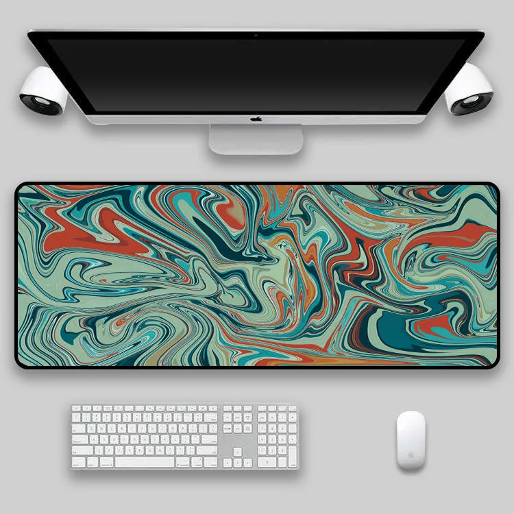 Custom non-slip mouse pad with rubber base and cloth surface in multiple sizes, thermal transfer printed pattern