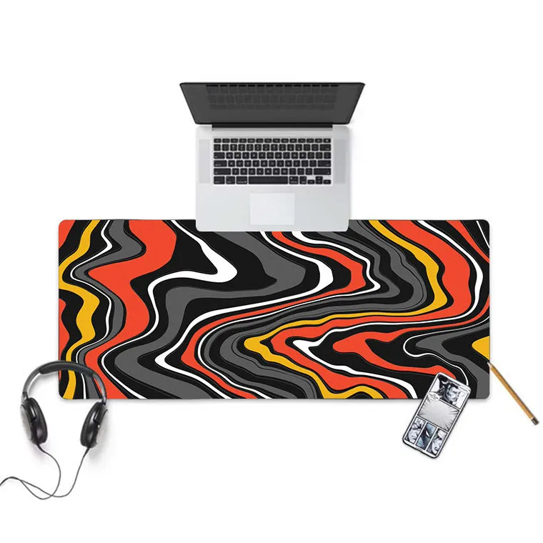 Custom non-slip mouse pad with rubber base and cloth surface in multiple sizes, thermal transfer printed pattern