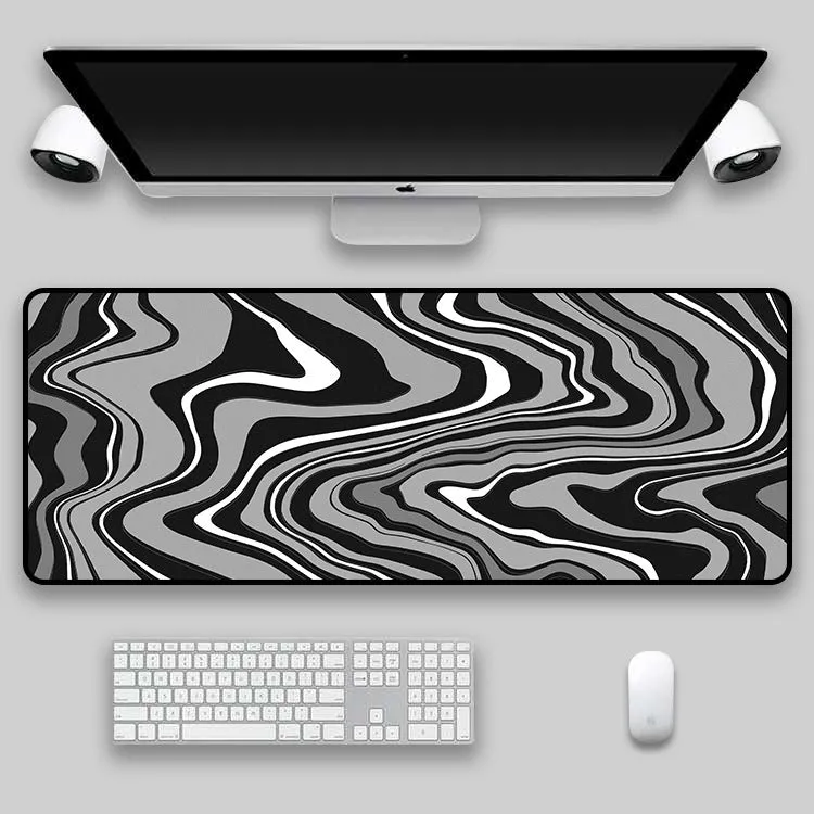 Custom non-slip mouse pad with rubber base and cloth surface in multiple sizes, thermal transfer printed pattern