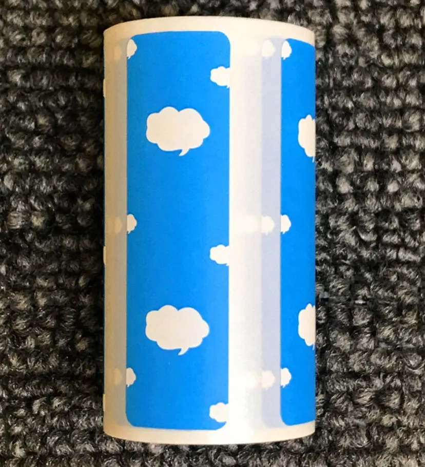 PerPage Mini Wireless Portable Thermal Printer Paper Roll in multiple colour options for stickers and labels