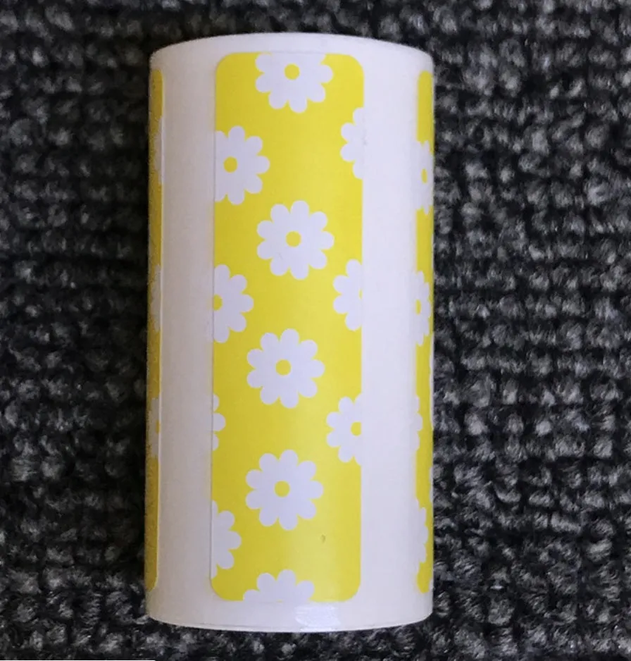 PerPage Mini Wireless Portable Thermal Printer Paper Roll in multiple colour options for stickers and labels