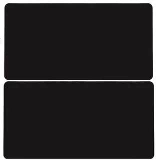 Oversized double-sided PU mouse desk pad in large size with blue yellow colour option