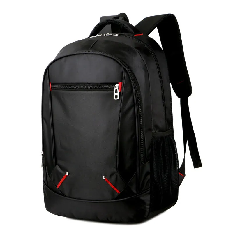 Oxford cloth laptop backpack 15 inch black with anti-theft shock-resistant features and multiple internal pockets