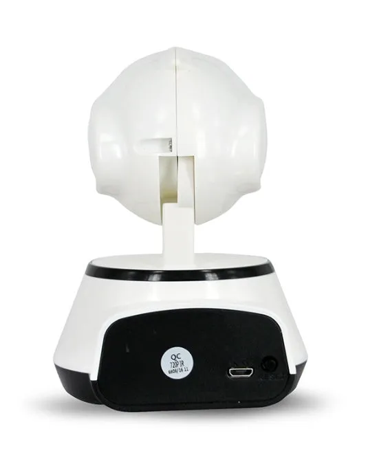 WiFi wireless baby monitor camera white with 720P HD and pan tilt night vision