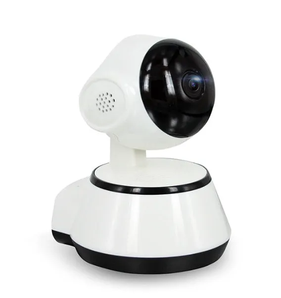 WiFi wireless baby monitor camera white with 720P HD and pan tilt night vision
