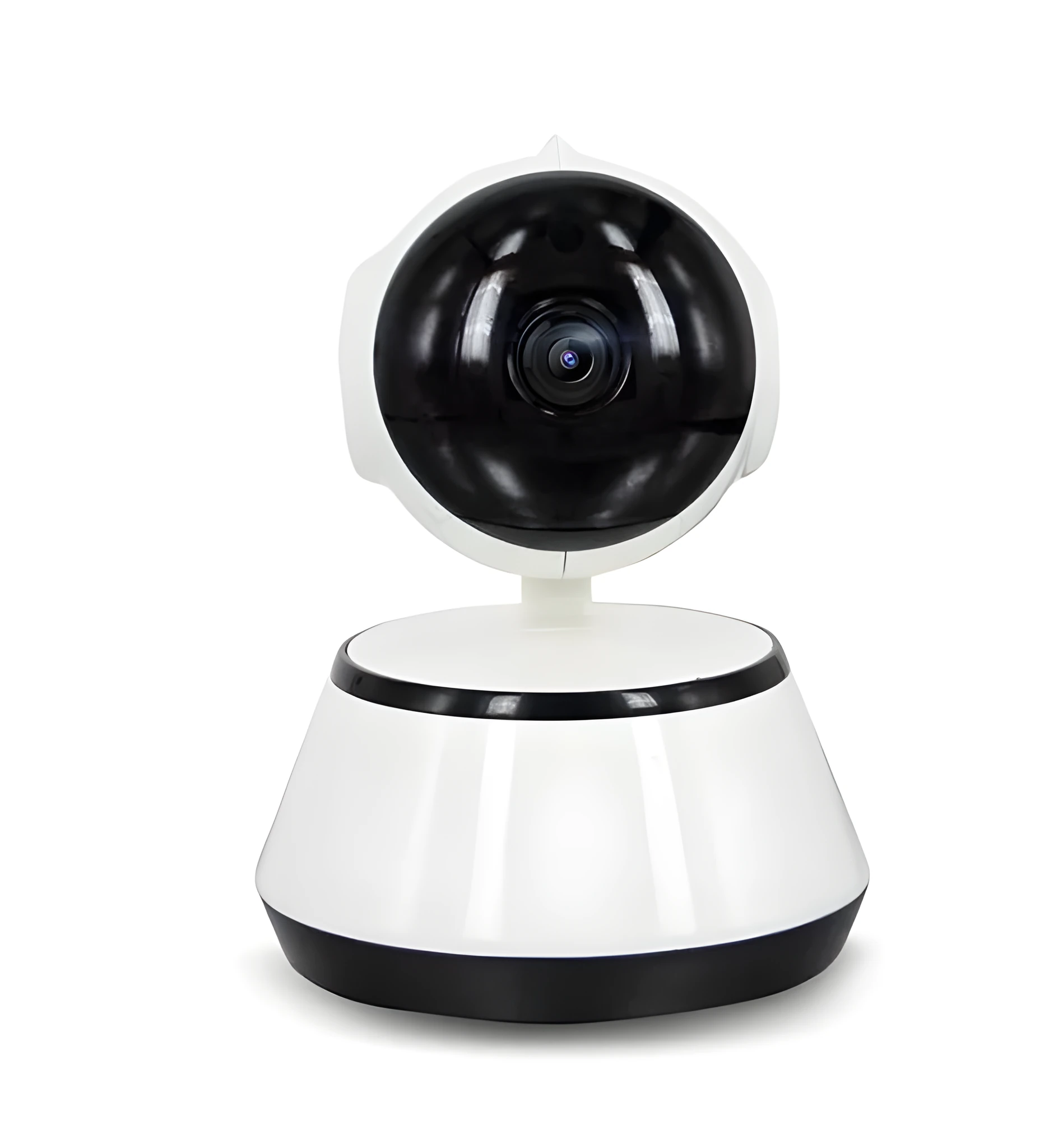 WiFi wireless baby monitor camera white with 720P HD and pan tilt night vision