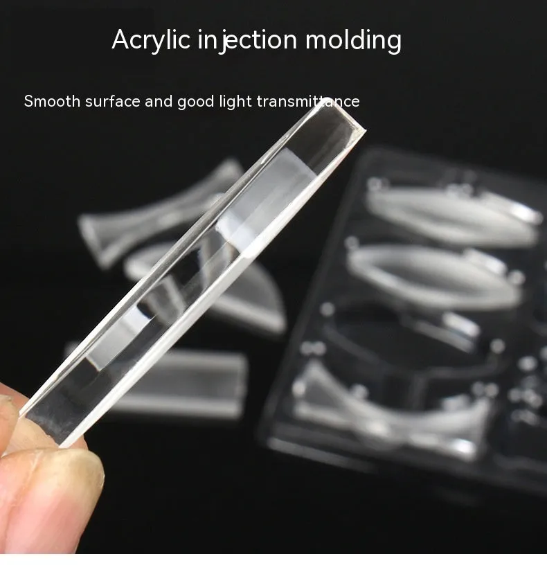 8-piece acrylic parallel lenses set for junior high school physics optical experiments model H424