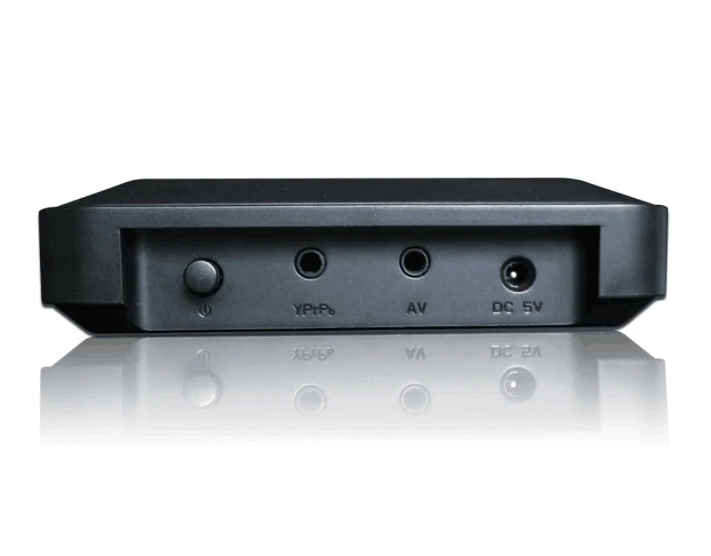 HDTV video player 1080P with USB, SD card slot, HDMI and AV outputs, and remote control