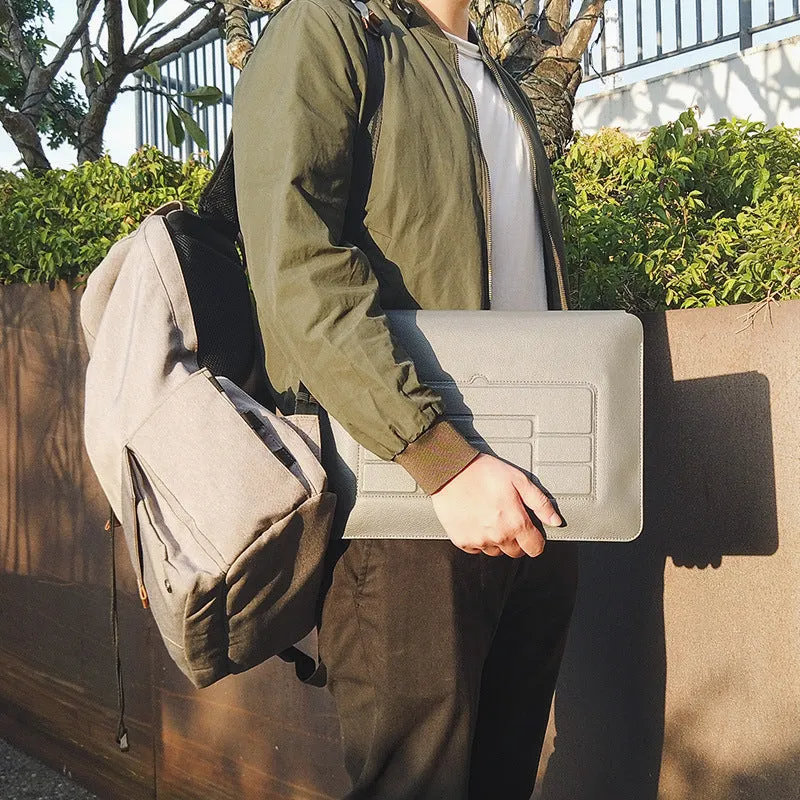 Laptop bag three-in-one hand pad with stand in PVC for 13-16 inch notebooks, space grey colour
