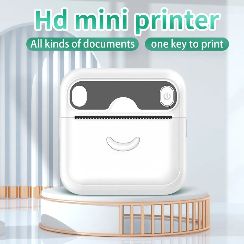 Portable Bluetooth thermal printer pocket size 85x54x44 mm with thermal paper rolls
