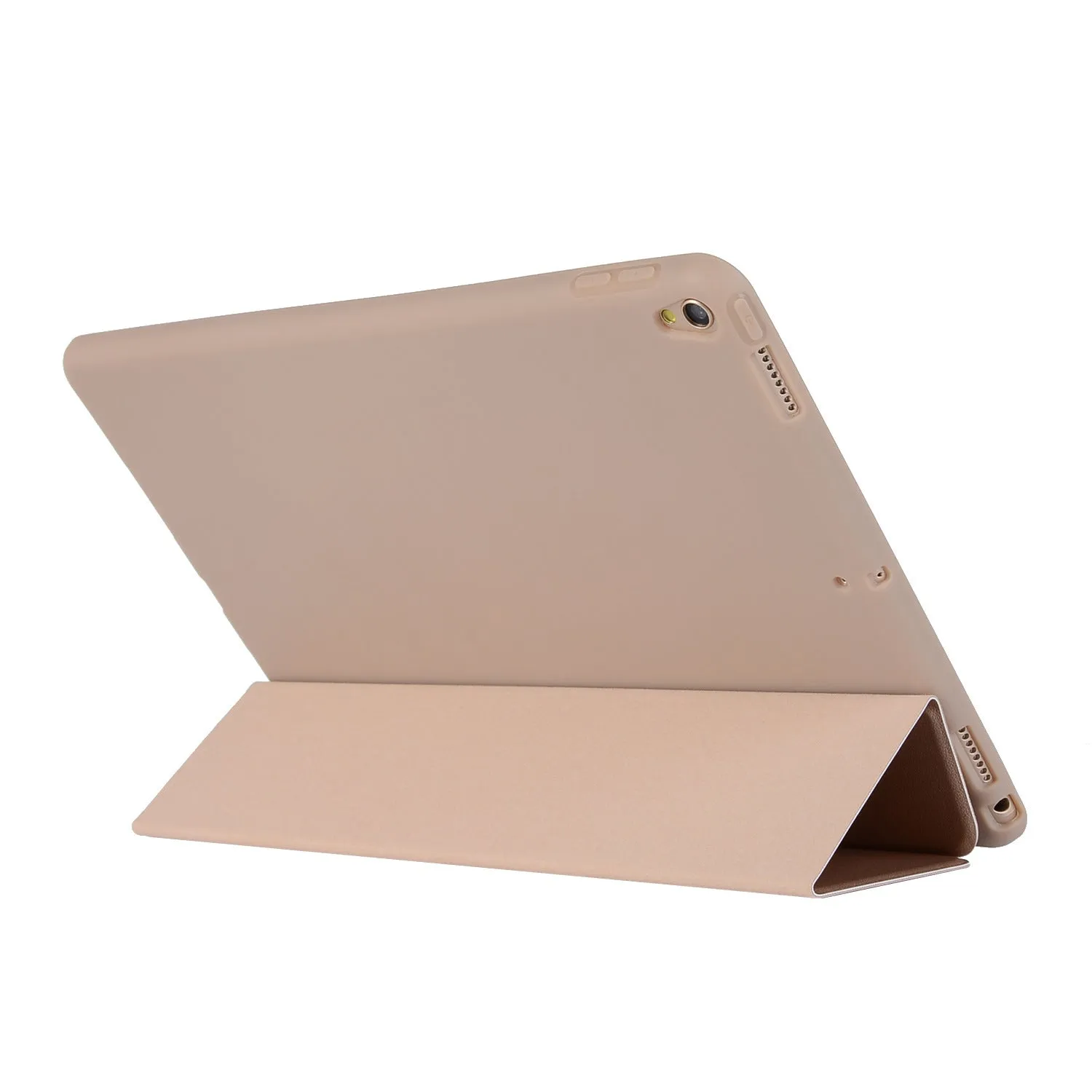 Business flip tablet case in black PU leather with TPU inner shell, designed for iPad Pro 10.5, Air, and iPad 2-4