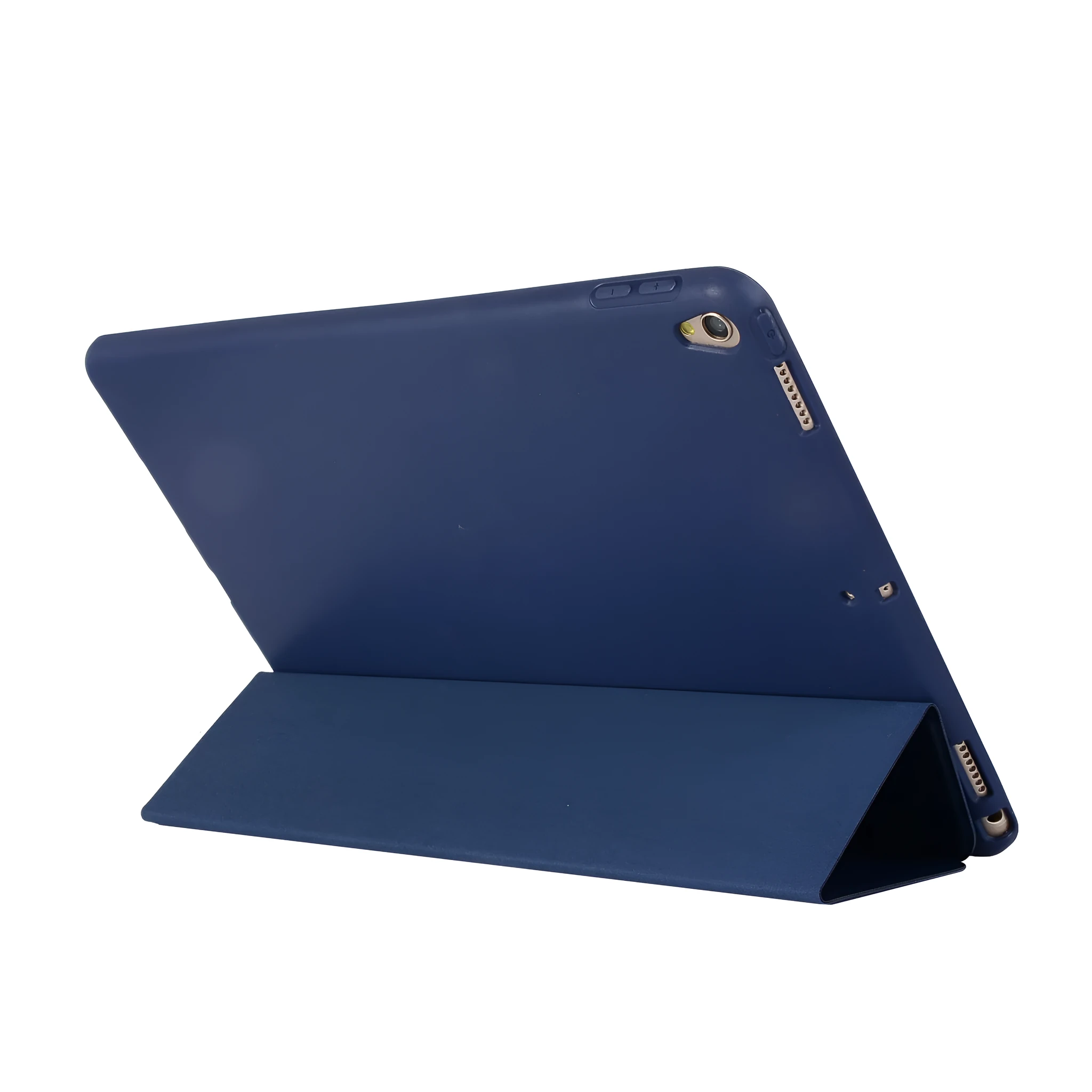 Business flip tablet case in black PU leather with TPU inner shell, designed for iPad Pro 10.5, Air, and iPad 2-4
