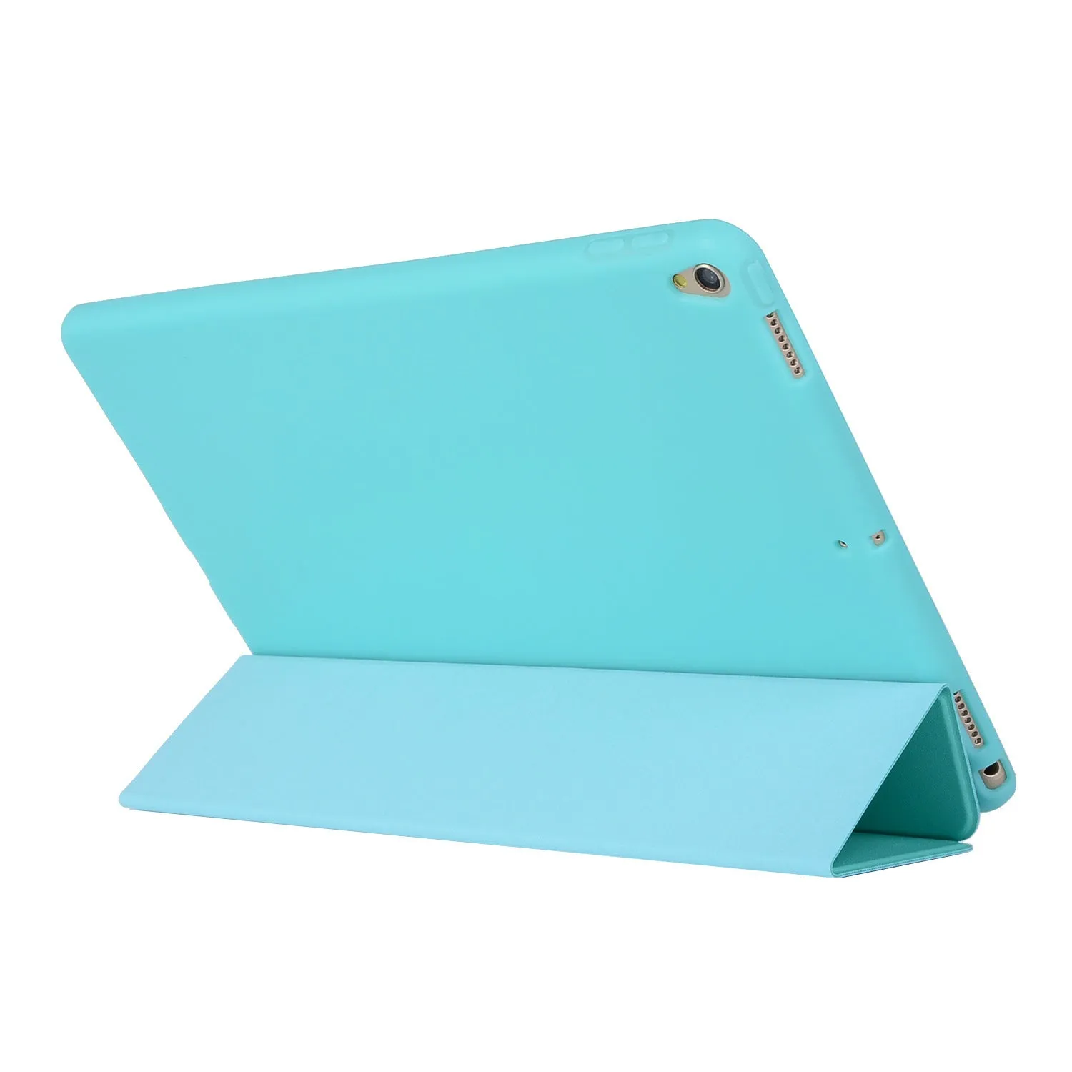 Business flip tablet case in black PU leather with TPU inner shell, designed for iPad Pro 10.5, Air, and iPad 2-4