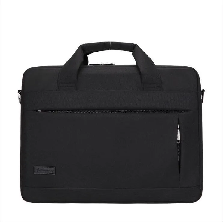 Shockproof one-shoulder laptop bag in Oxford cloth with zipper and soft handle, available in multiple colours and sizes