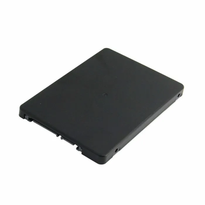 Black mSATA to SATA transfer box enclosure with 7mm thickness for notebook use