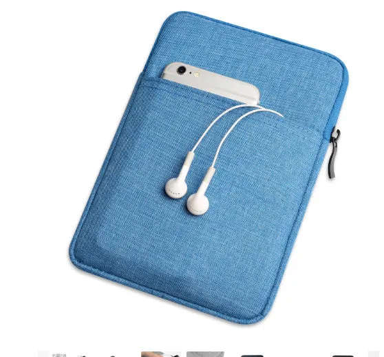 Waterproof tablet sleeve bag for Apple iPad 7-11 inches plush diving material colour options
