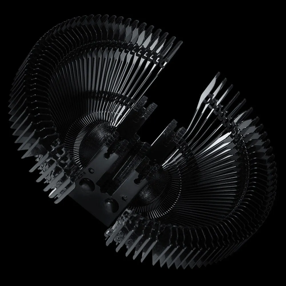 Silent RGB LED air CPU cooler with aluminium heatsink and 2 heat pipes for Intel 115X AMD desktop computers