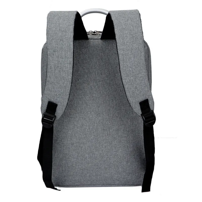 Waterproof casual business laptop bag with multiple compartments in black colour