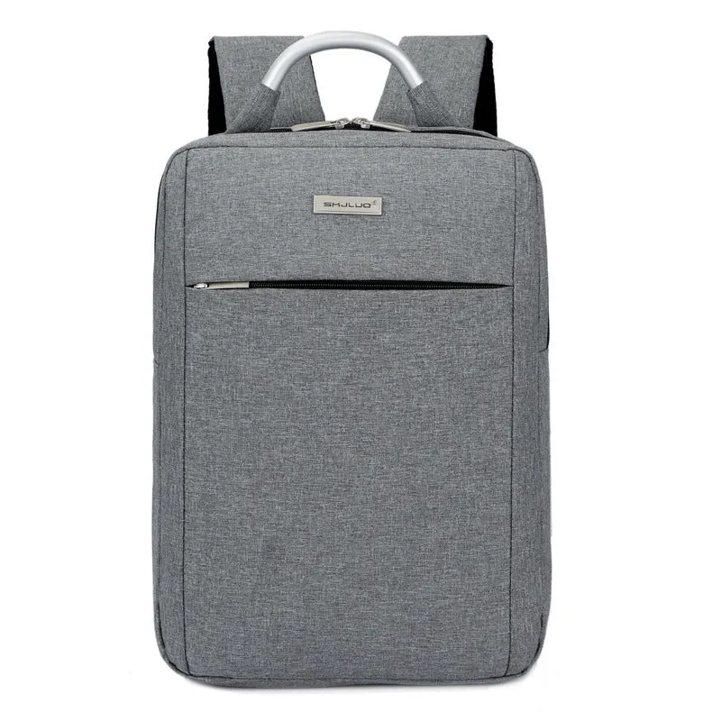 Waterproof casual business laptop bag with multiple compartments in black colour