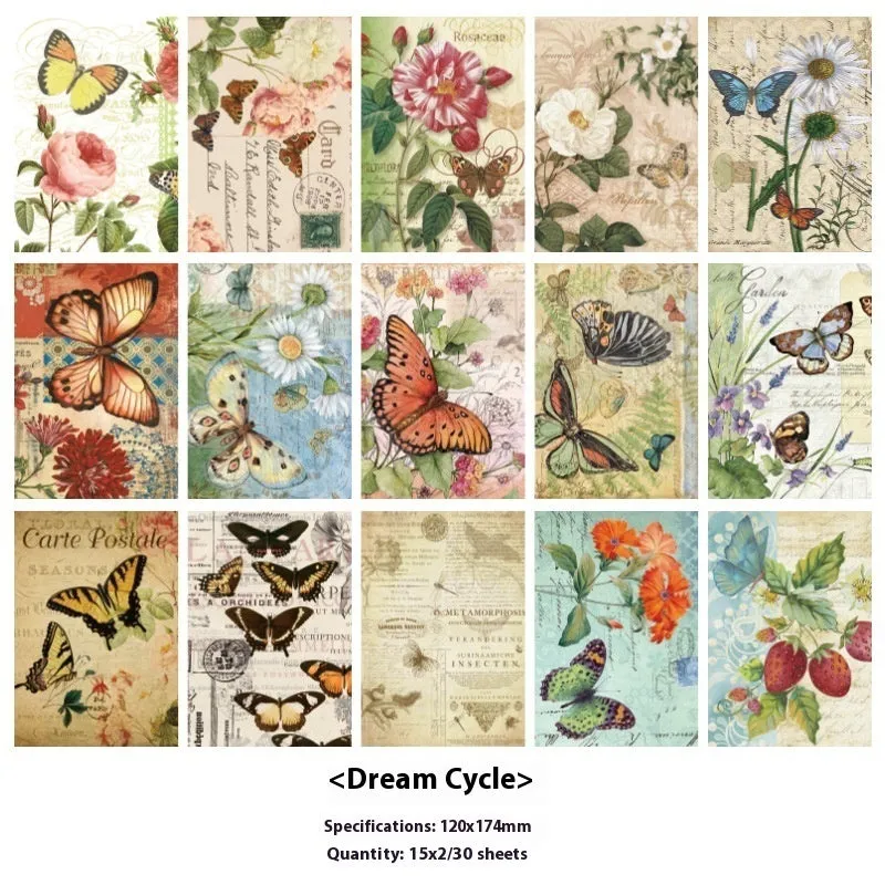 Retro literary notebook with classical letter design in six colour theme options