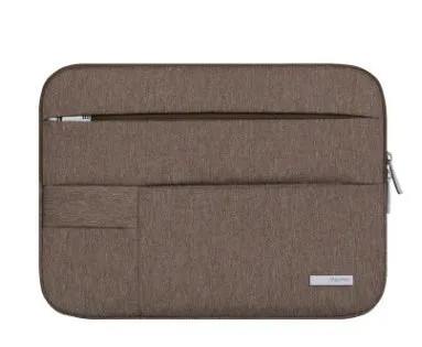 Nylon laptop briefcase with zipper closure, available in multiple colours, fits 11-15.6 inch laptops