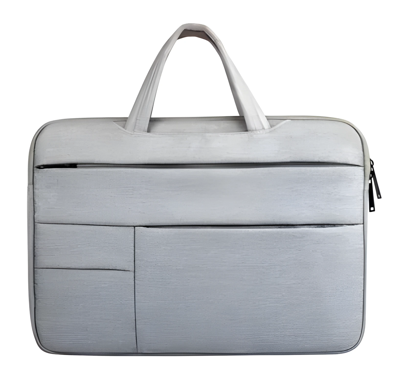 Nylon laptop briefcase with zipper closure, available in multiple colours, fits 11-15.6 inch laptops