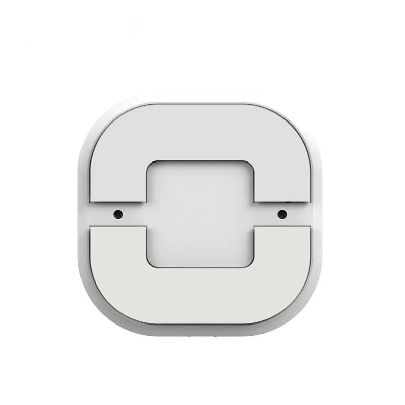 White wireless smoke detector fire alarm with DC9V battery slot and 433MHz wireless signal