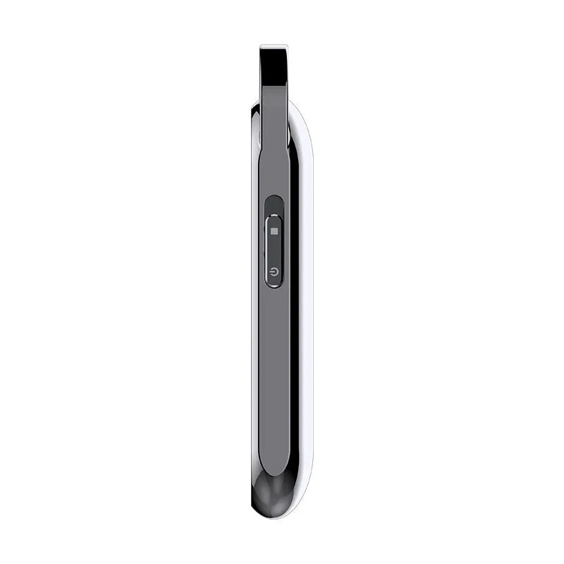 Black one-key recording smart voice recorder with metal body and compact dimensions 83.5x23x11mm