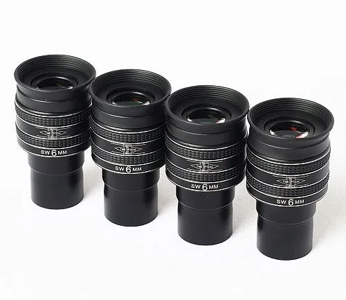 TMB 58-degree wide-angle planetary HD eyepiece in black for astronomical telescopes