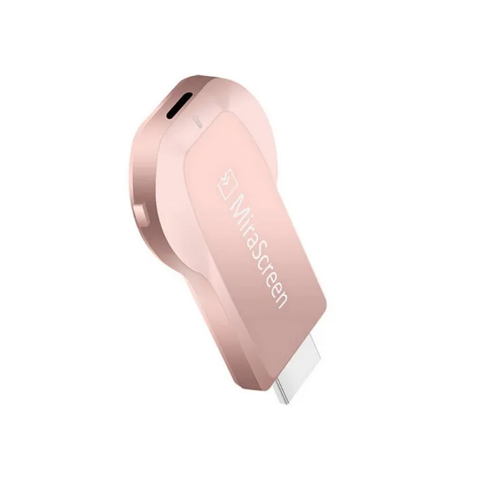Wireless HDMI dongle for 1080P screen mirroring with USB cable and HDMI port