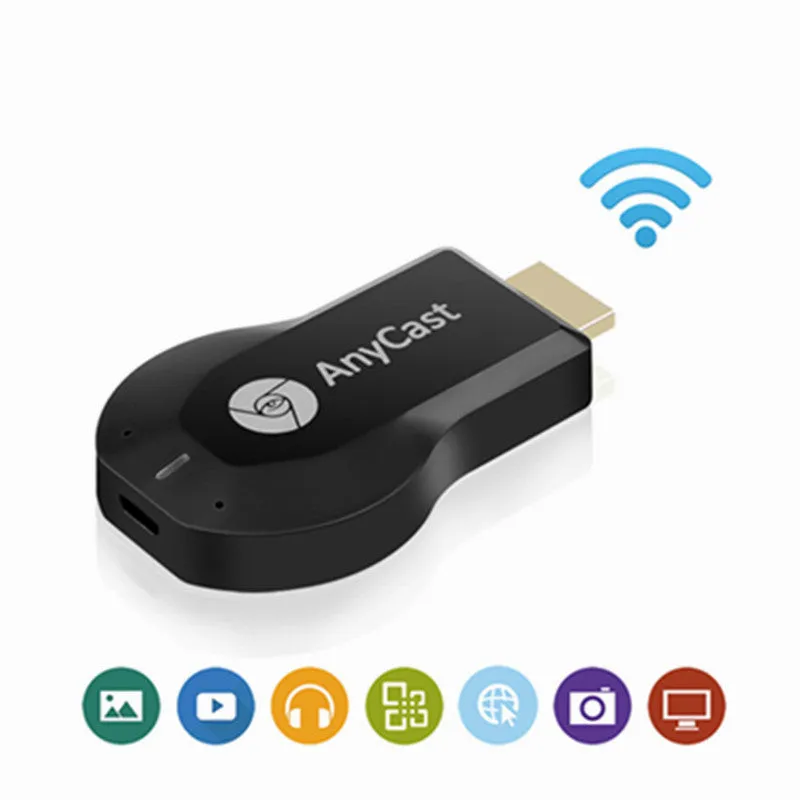 Wireless HDMI dongle for 1080P screen mirroring with USB cable and HDMI port