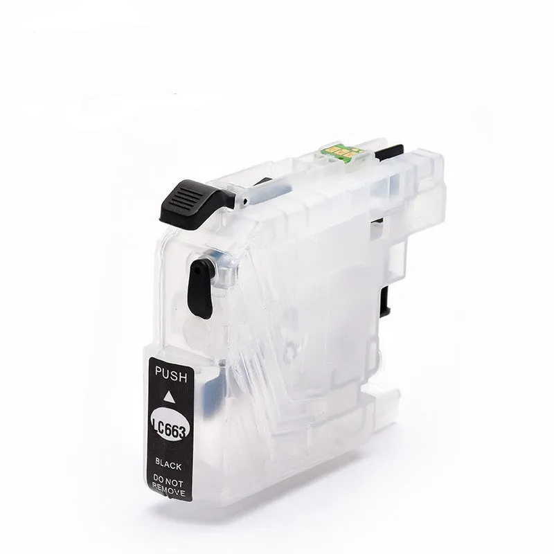 Brother compatible refill ink cartridges in black, cyan, magenta, and yellow