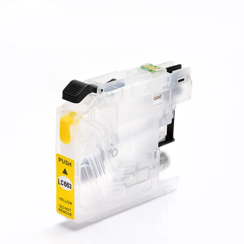 Brother compatible refill ink cartridges in black, cyan, magenta, and yellow