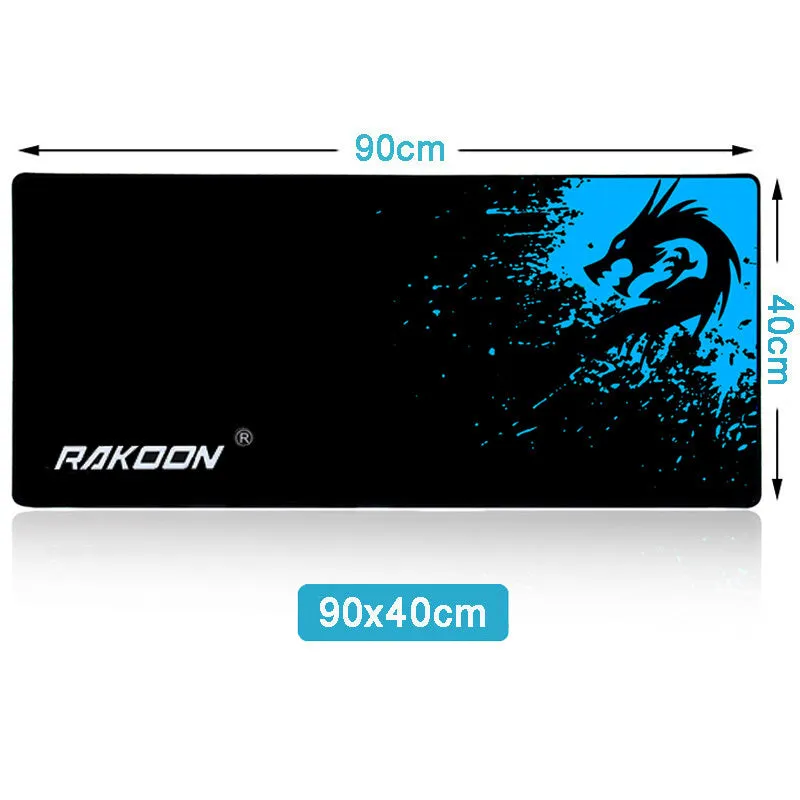 Mouse pad with smooth textured surface, reinforced stitching edges, and natural rubber non-slip base in 30x25cm size