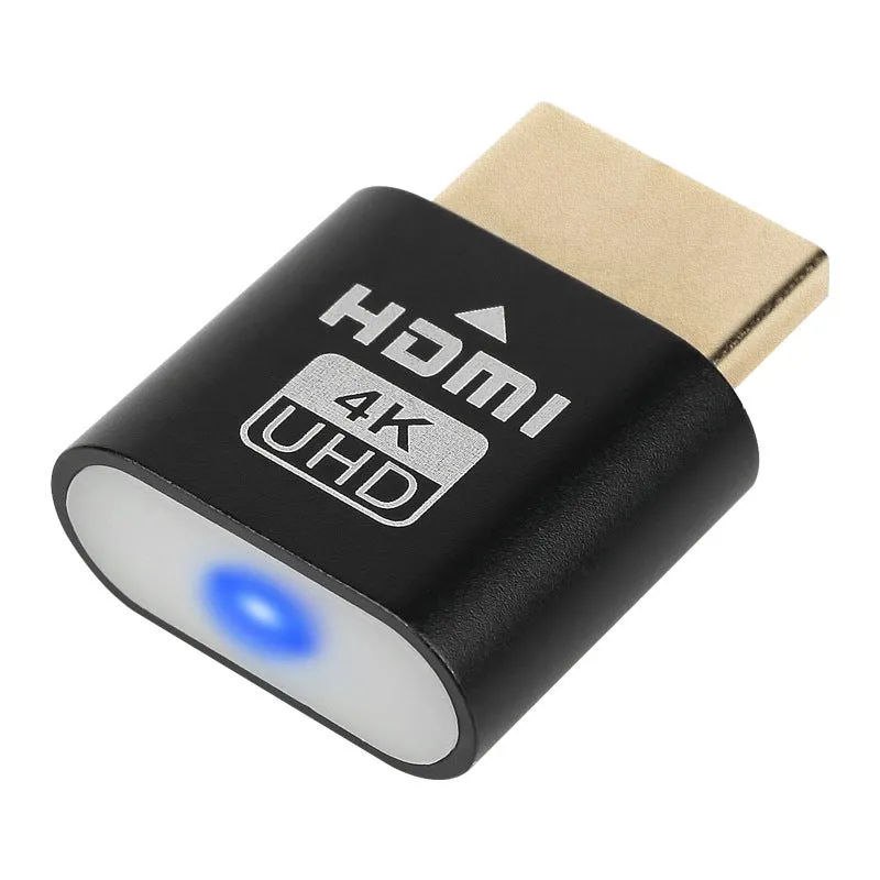 26.5mm graphics card HDMI dummy display plug in metallic finish for virtual signal generation