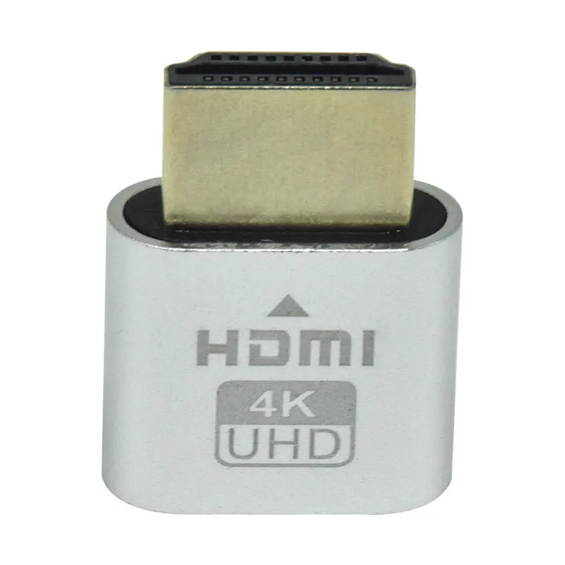 26.5mm graphics card HDMI dummy display plug in metallic finish for virtual signal generation