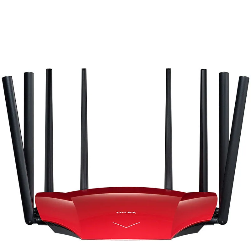 Dual band wireless router with 4 Ethernet slots and built-in firewall