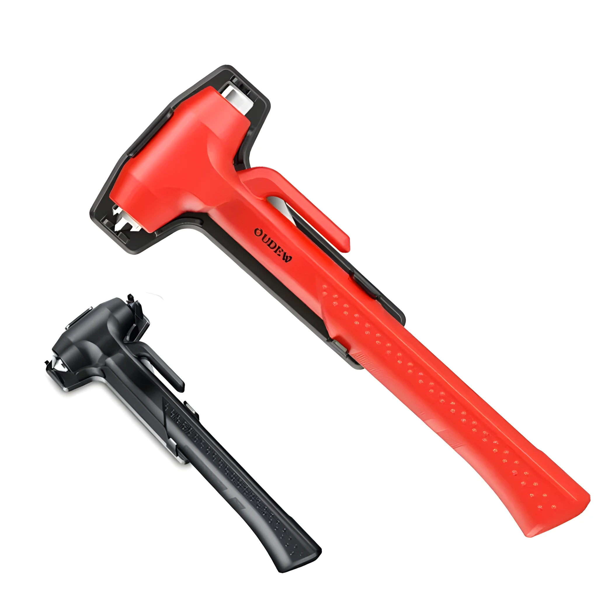 ABS high carbon steel window breaker safety hammer for vehicle emergency escape in black colour