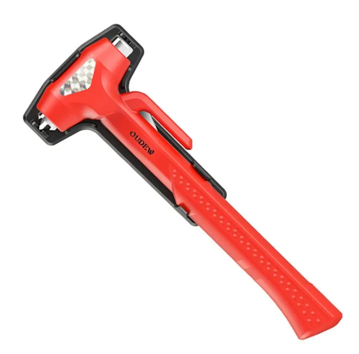 ABS high carbon steel window breaker safety hammer for vehicle emergency escape in black colour