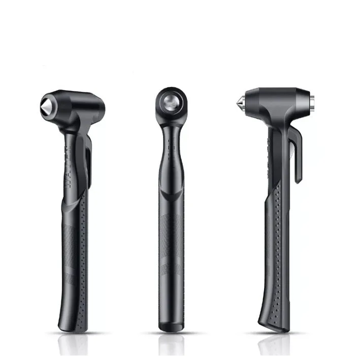 ABS high carbon steel window breaker safety hammer for vehicle emergency escape in black colour