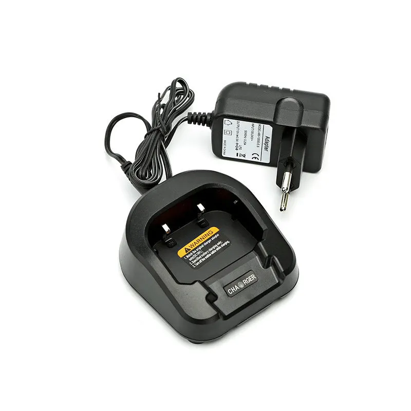 BF-UV82 8W walkie talkie in black with antenna and belt clip on a table