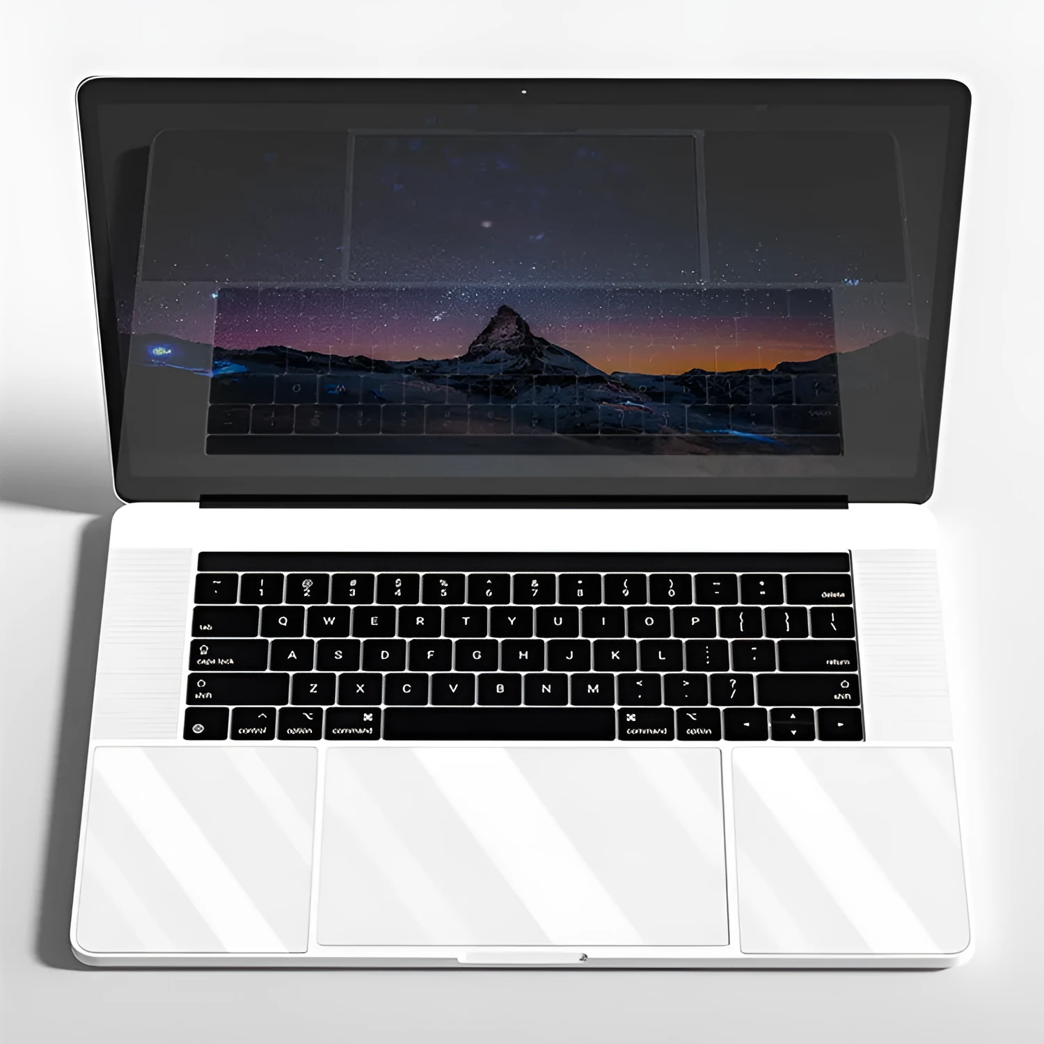 Matte touchpad film and wrist support film set for MacBook Pro Air with scratch-resistant surface