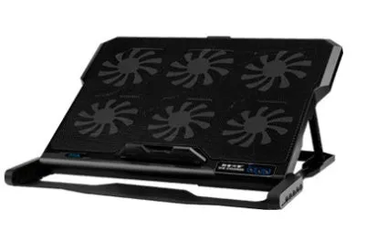 Laptop cooling board metal mesh air cooling fan for notebook Ultrabook black