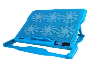 Laptop cooling board metal mesh air cooling fan for notebook Ultrabook black
